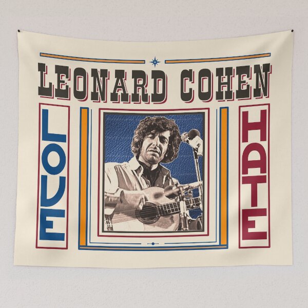Item preview, Leonard Cohen // Retro Love Hate On Tour Fan Tribute designed and sold by acquiesce13.