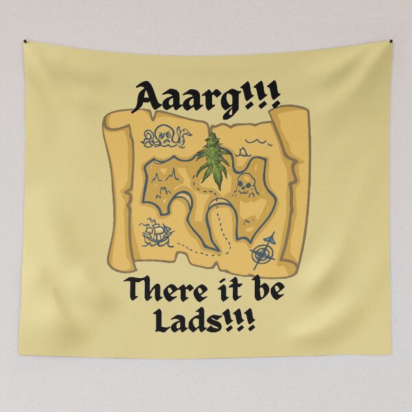 Item preview, Weed Lovers, Pirate Treasure Map #4 designed and sold by Hypnotees.