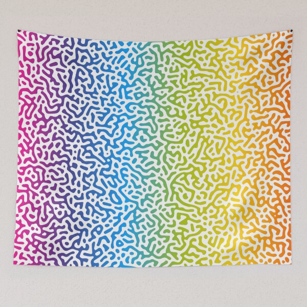 Artikelvorschau, Turing-Muster mit vollem Spektrum (Regenbogen) entworfen und verkauft von John Uttley.