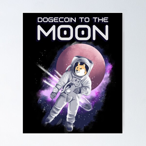 Artikel-Vorschau von Dogecoin schenkt Vintage Dogecoin zum Mond, designt und verkauft von TamGustam.