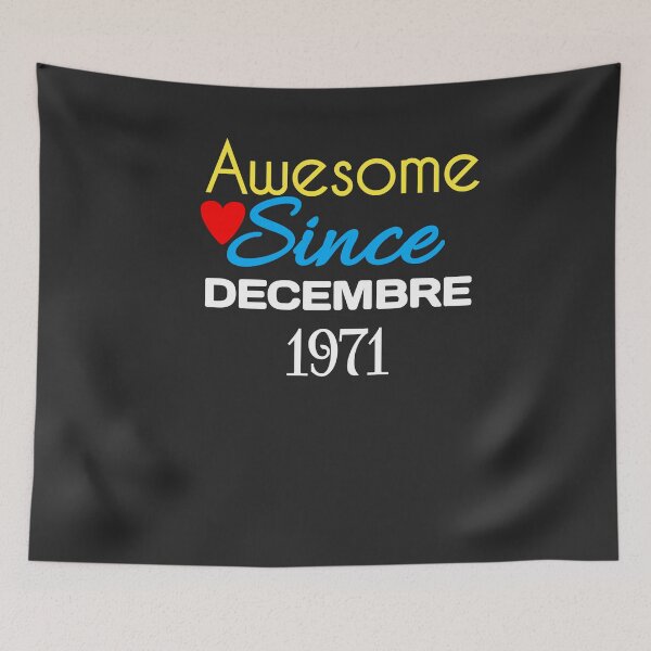 Item preview, Copy of Retro vintage 50th birthday Awesome since December 1971 funny gift idea  designed and sold by MouhamedMadani.