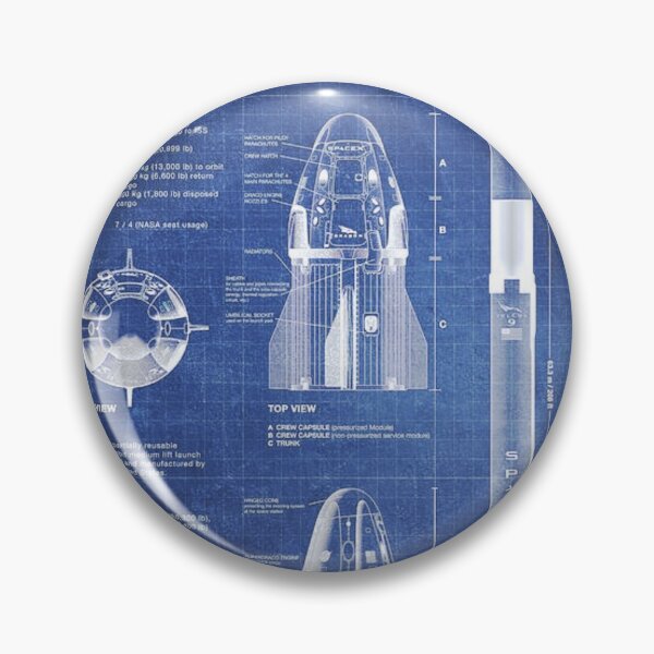 Item preview, dragon-spacecraft-and-falcon-9-rocket designed and sold by billbrummett666.
