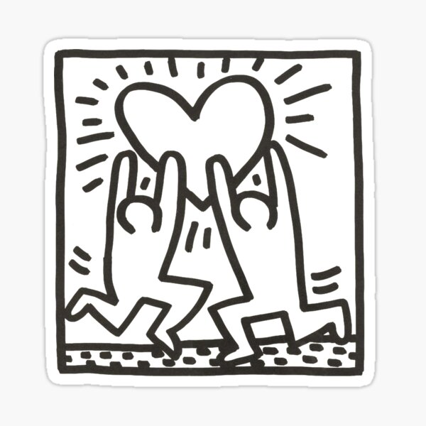 Item preview, heart people pop art designed and sold by spdln.