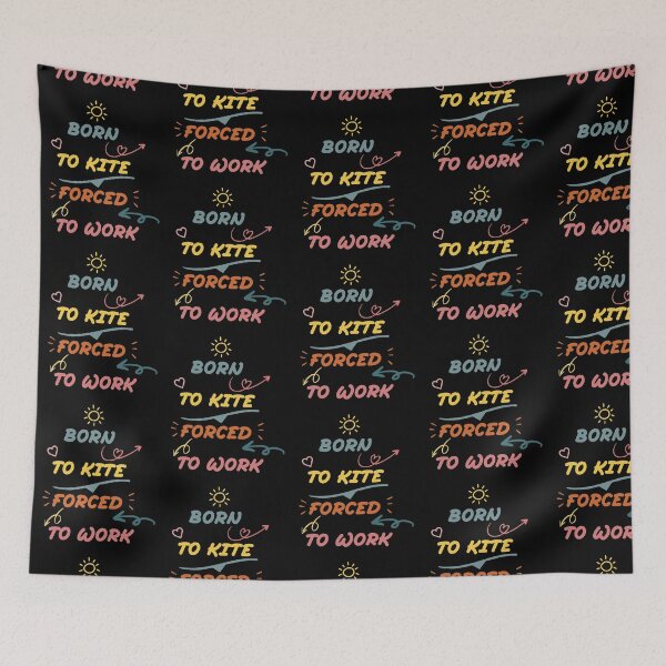 Item preview, born to kite forced to work : surfing Vintage color for boyfriend designed and sold by Houssemanthony.
