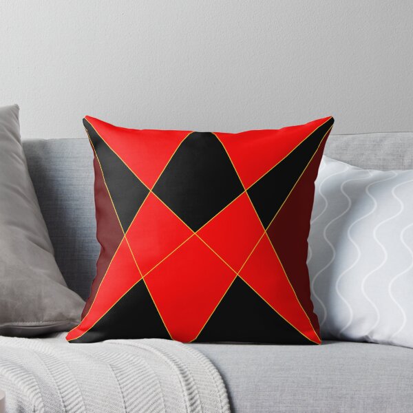 Item preview, Bright Red and Black Triangular Design Work designed and sold by Carbonbubble.