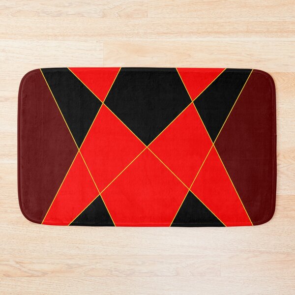 Item preview, Bright Red and Black Triangular Design Work designed and sold by Carbonbubble.
