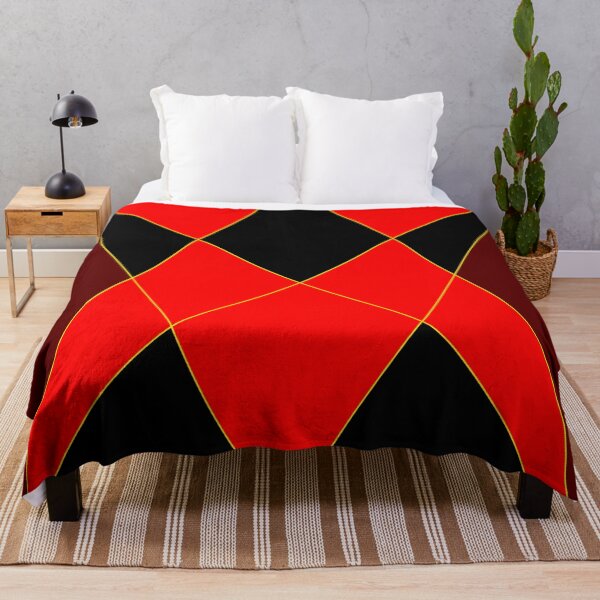 Item preview, Bright Red and Black Triangular Design Work designed and sold by Carbonbubble.