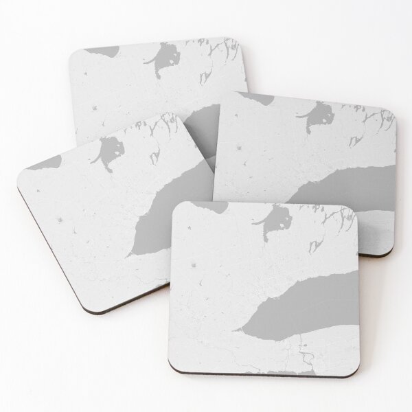 Item preview, Toronto minimalistic map monochrome light gray designed and sold by softlycarol.