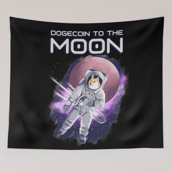 Item preview, Dogecoin Gifts Vintage Dogecoin to the moon designed and sold by TamGustam.