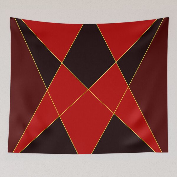 Item preview, Dark Red and Black Triangular Design Work designed and sold by Carbonbubble.