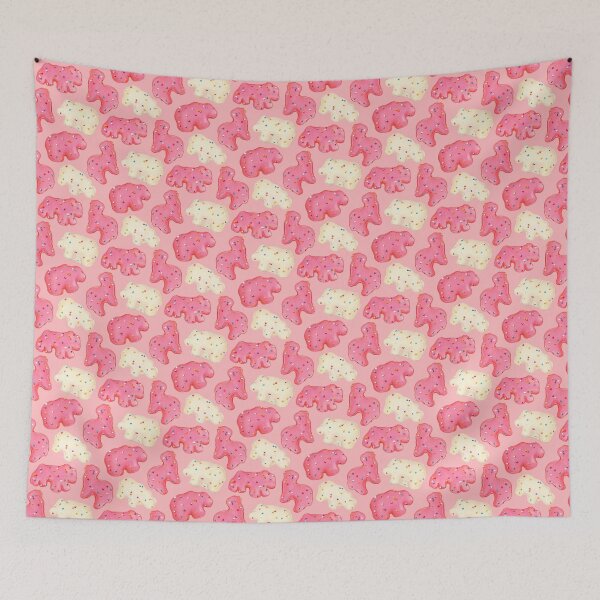 Item preview, Frosted Animal Cookies Pattern - Pink designed and sold by Kelly  Gilleran.
