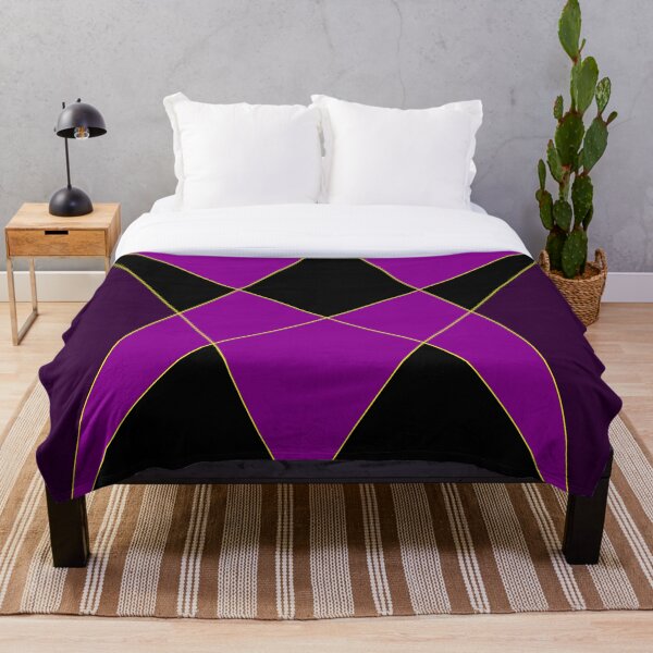 Aperçu de l'œuvre Travail de conception triangulaire violet foncé et noir créée et vendue par Carbonbubble.