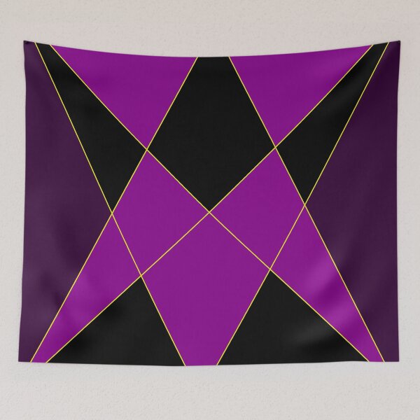 Item preview, Dark Violet and Black Triangular Design Work designed and sold by Carbonbubble.