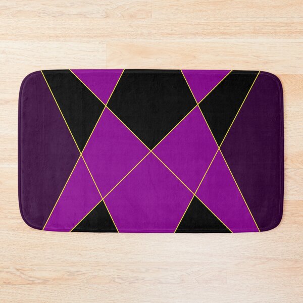 Item preview, Dark Violet and Black Triangular Design Work designed and sold by Carbonbubble.