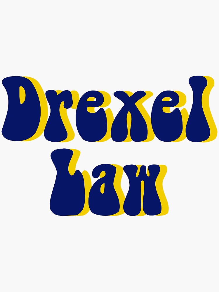 "Drexel Law" Sticker for Sale by eammmmmm Redbubble