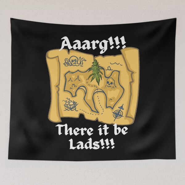 Item preview, Weed Lovers, Pirate Treasure Map #5 designed and sold by Hypnotees.