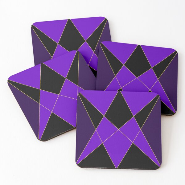 Item preview, Violet and Black Triangular Design Work designed and sold by Carbonbubble.