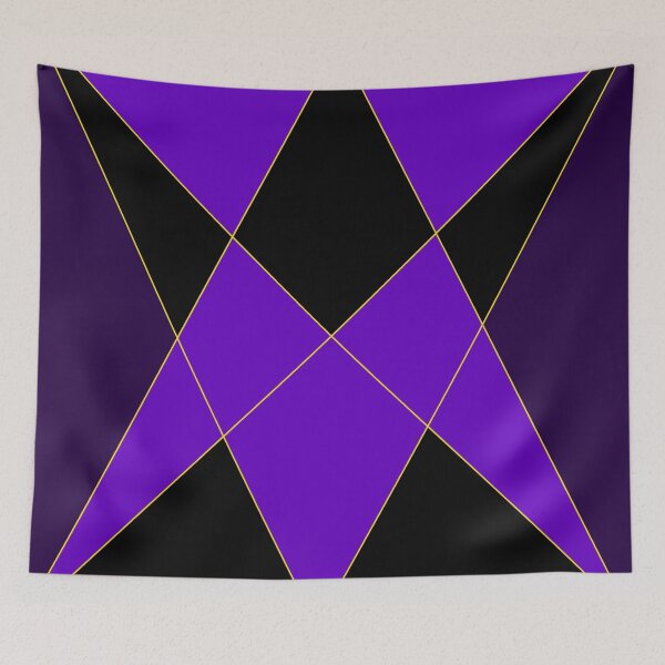 Item preview, Violet and Black Triangular Design Work designed and sold by Carbonbubble.