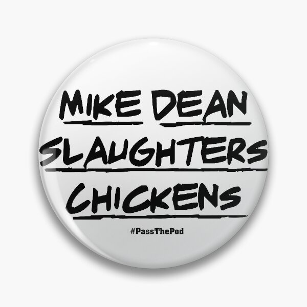 Item preview, Mike Dean Slaughters Chickens | That Peter Crouch Podcast | Black Print designed and sold by SJ Designs.