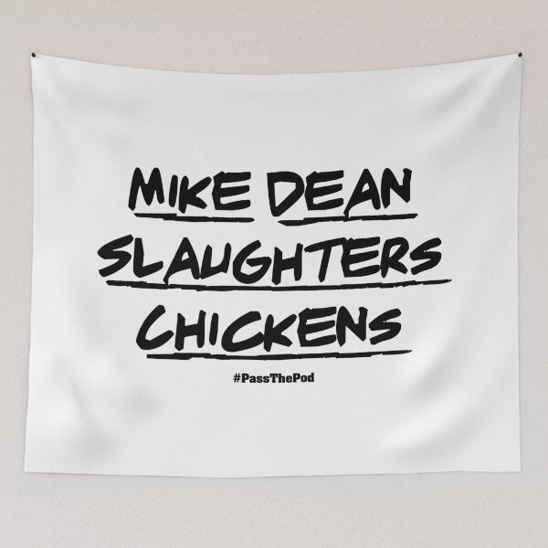 Item preview, Mike Dean Slaughters Chickens | That Peter Crouch Podcast | Black Print designed and sold by SJ Designs.