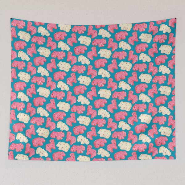 Item preview, Frosted Animal Cookies Pattern - Blue designed and sold by Kelly  Gilleran.