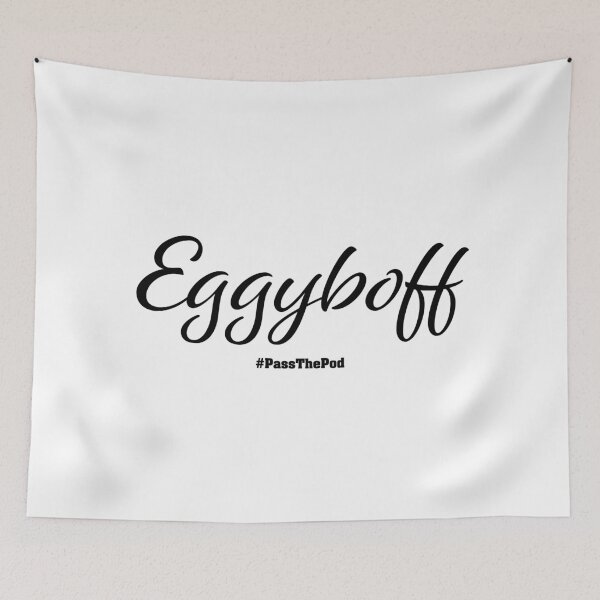 Item preview, Eggyboff | That Peter Crouch Podcast | Black Print designed and sold by SJ Designs.