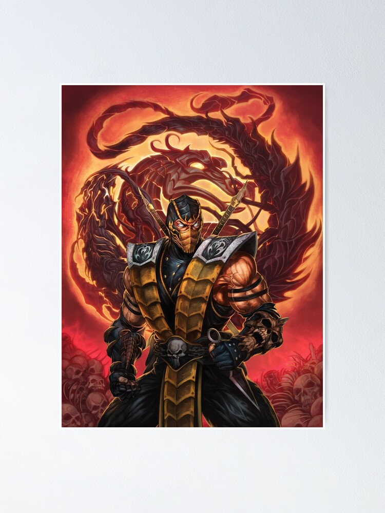 Poster Mortal Kombat - Scorpion, Wall Art, Gifts & Merchandise