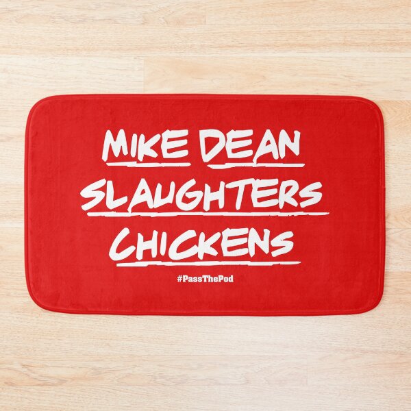 Item preview, Mike Dean Slaughters Chickens | That Peter Crouch Podcast | White Print designed and sold by SJ Designs.