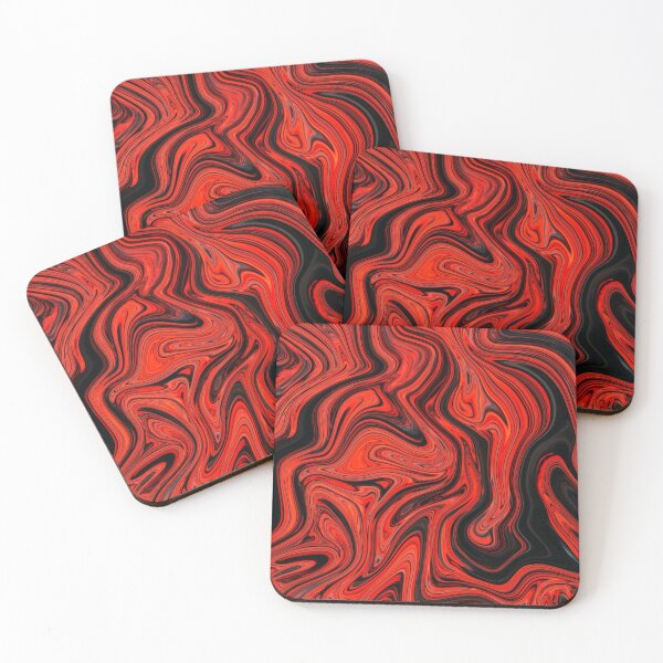 Item preview, Red & Black Marble designed and sold by Flydea.
