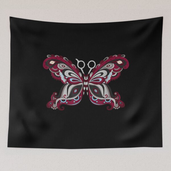 Item preview, Goth Hairdresser Scissors Butterfly Gift  designed and sold by venitamara.