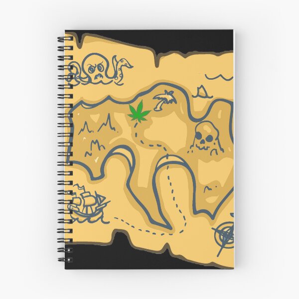 Item preview, Weed Lovers, Pirate Treasure Map #1 designed and sold by Hypnotees.