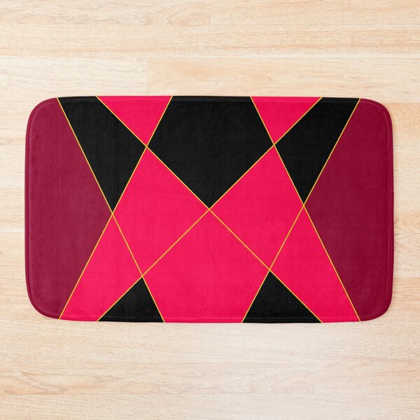 Item preview, Hot Pink and Black Triangular Design Work designed and sold by Carbonbubble.