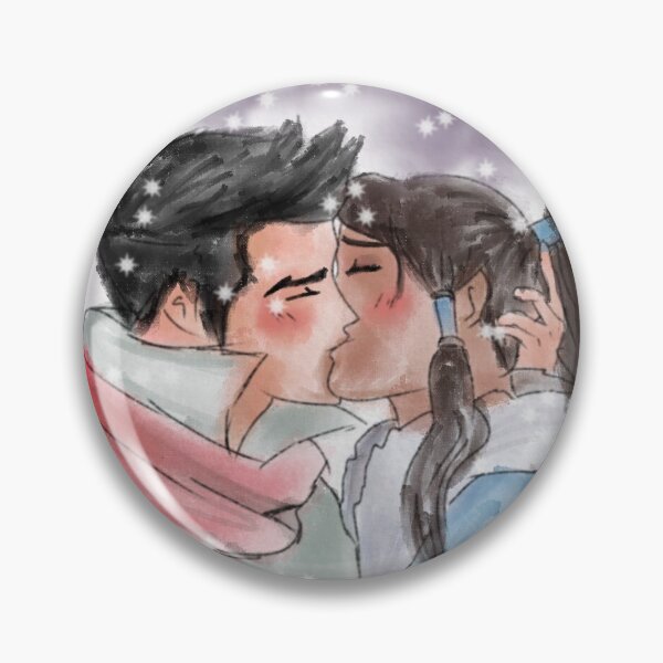 Item preview, LOK TLOK ATLA Avatar Legend of Korra Makorra Mako Kiss Snow Snowing Date designed and sold by Disney Beans.