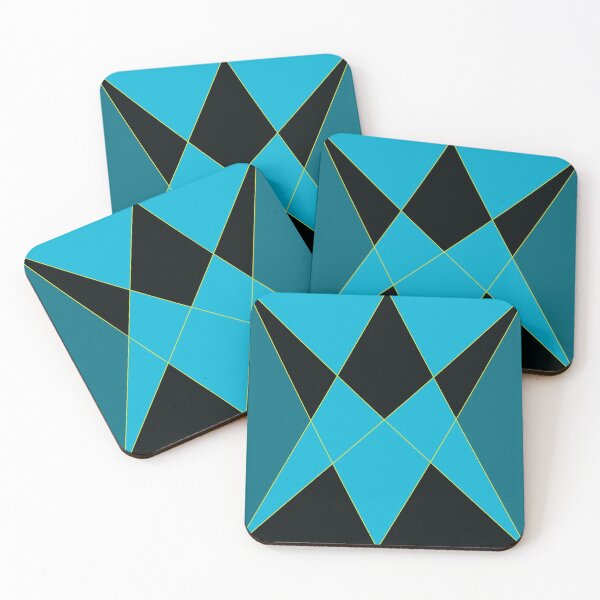 Item preview, Blue and Black Triangular Design Work designed and sold by Carbonbubble.