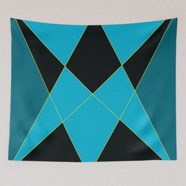 Item preview, Blue and Black Triangular Design Work designed and sold by Carbonbubble.