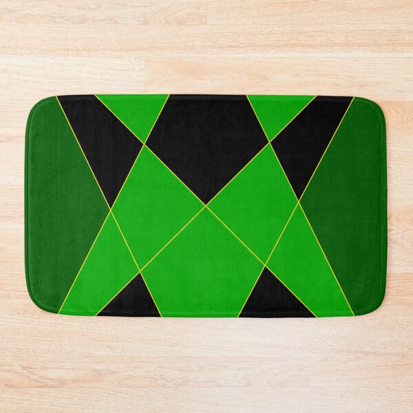 Item preview, Green and Black Triangular Design Work designed and sold by Carbonbubble.