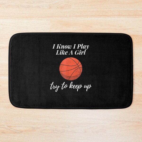 Item preview, I Know I Play Like A Girl Basketball Distressed Sports Gift  designed and sold by venitamara.