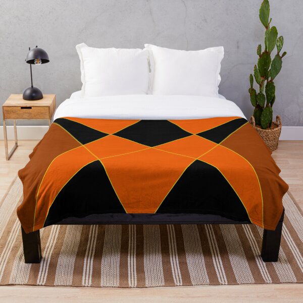Item preview, Trabajo de diseño triangular naranja y negro designed and sold by Carbonbubble.