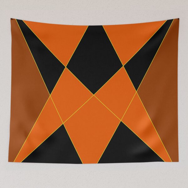 Item preview, Orange and Black Triangular Design Work designed and sold by Carbonbubble.
