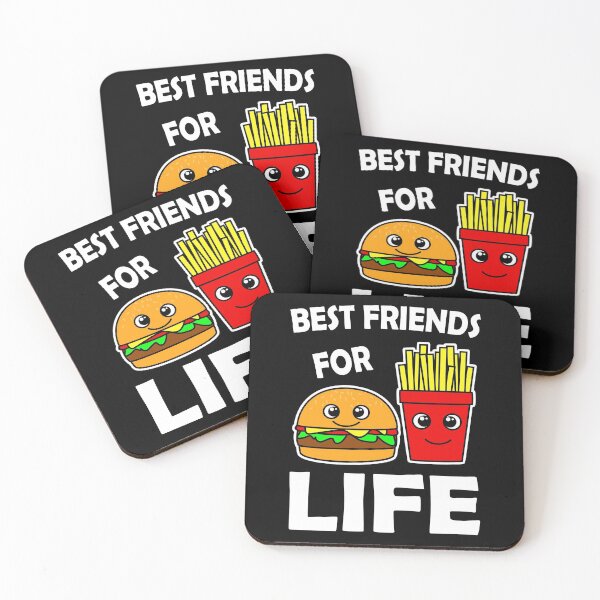 Item preview, Best Friends For Life Burger And French Fries designed and sold by vineeth.