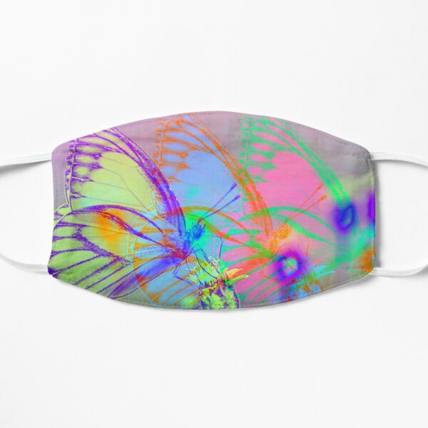 Fleeting Flutters Flat Mask