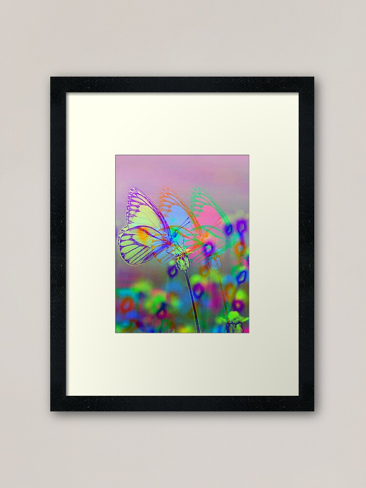 Alternate view of Fleeting Flutters Framed Art Print