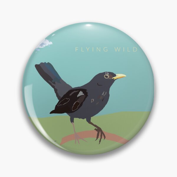 Artikelvorschau, Amsel fliegt frei entworfen und verkauft von LovelyDayArt.