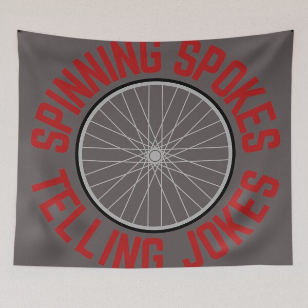 Item preview, Spinning Spokes - Telling Jokes designed and sold by thelastavo.