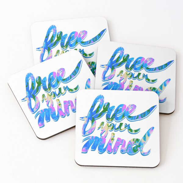 Item preview, Free your Mind - tie dye inspirational quote designed and sold by creativeshell.