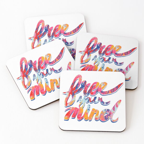 Item preview, Free your Mind - tie dye inspirational quote designed and sold by creativeshell.
