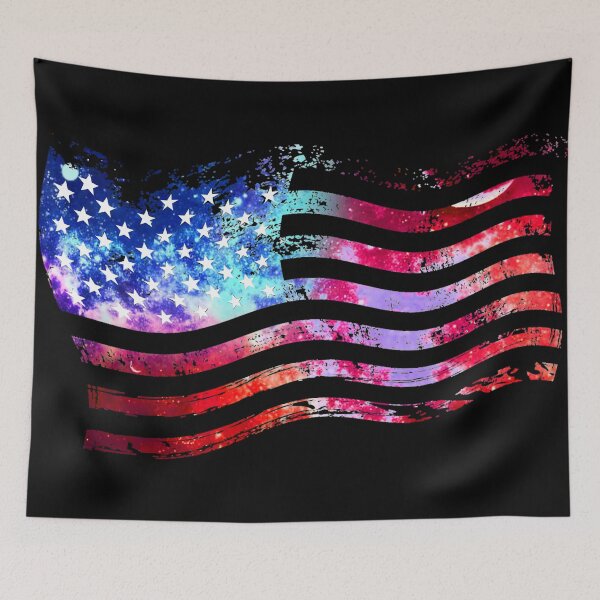 Item preview, USA Galaxy Flag - Glowing American flag designed and sold by trendistic.