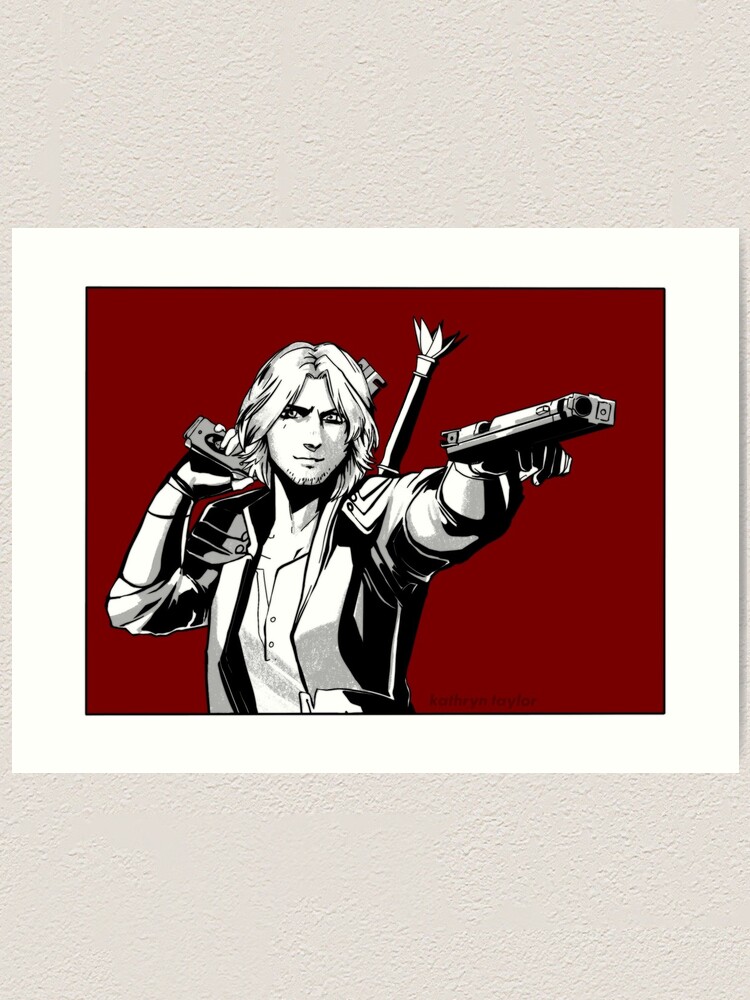 Devil May Cry Dante Sticker Art Print For Sale By Koiyokoart Redbubble