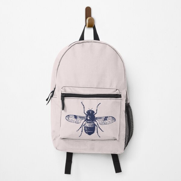 Item preview, Vintage bee dark academia navy and cream designed and sold by neopop.