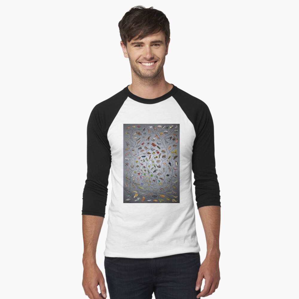 Item preview, Baseball ¾ Sleeve T-Shirt designed and sold by EvolutionPoster.